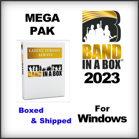 Band in a Box 2023 MEGA PAK for Windows - Boxed