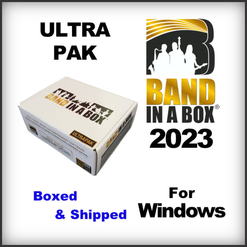 Band in a Box 2023 Ultra Pak WINDOWS shipped on USB HARD DRIVE