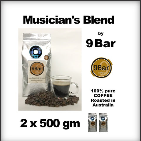 9 Bar Coffee Musician's Bland 2 x 500 g